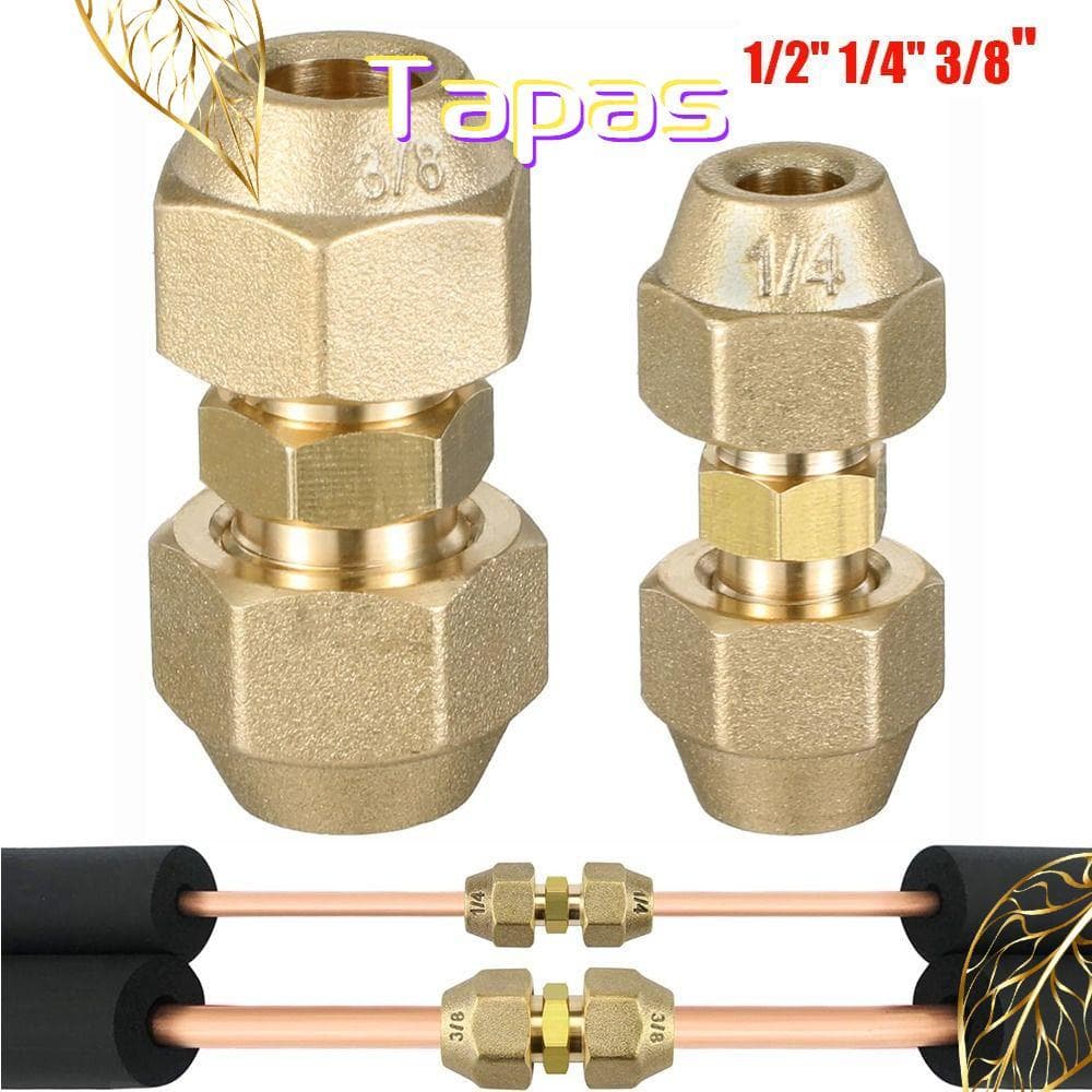 Conectores De Cobre Menina , Com Porcas De Alargamento 1/2 " 1/4 " 3/8 " Junta De Extensão De Tubo , Adaptador De Encaix