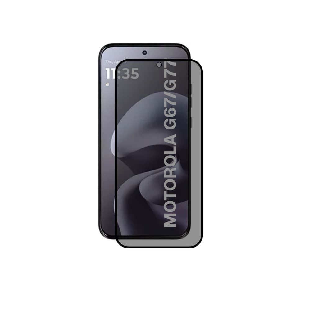Películas de privacidade para Motorola G67 / G77 | Película de vidro ou Cerâmica (PMMA)