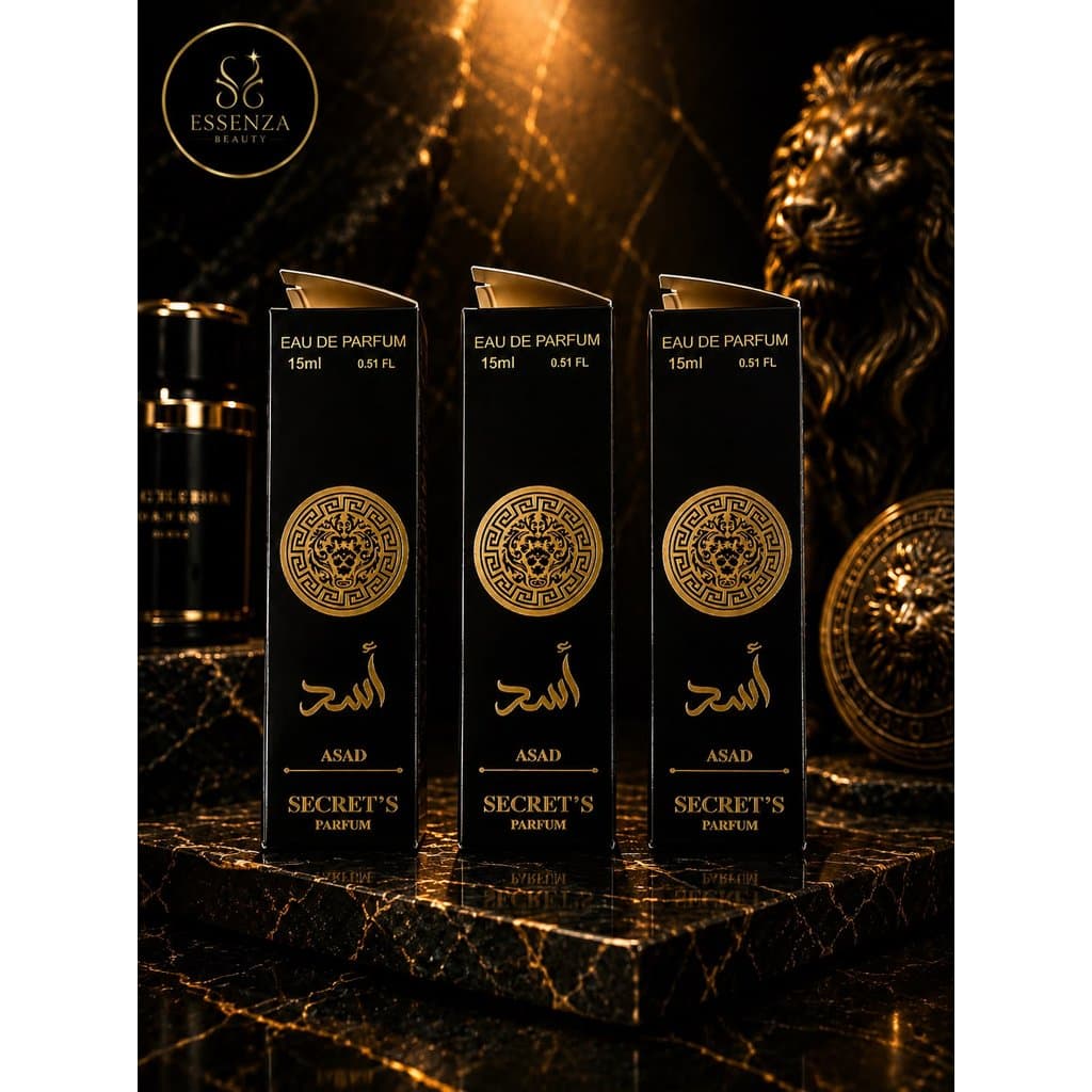 Perfume Masculino Asad 15ml – Fragrância Intensa, Alta Fixação e Longa Duração | Secret’s Parfum
