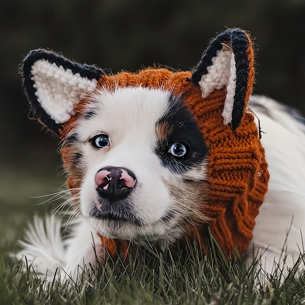 Animais De Estimação Quente Malha Chapéu Estilo Animal Dinossauro Grizzly Urso Raposa Panda Traje Cão À Prova De Vento A