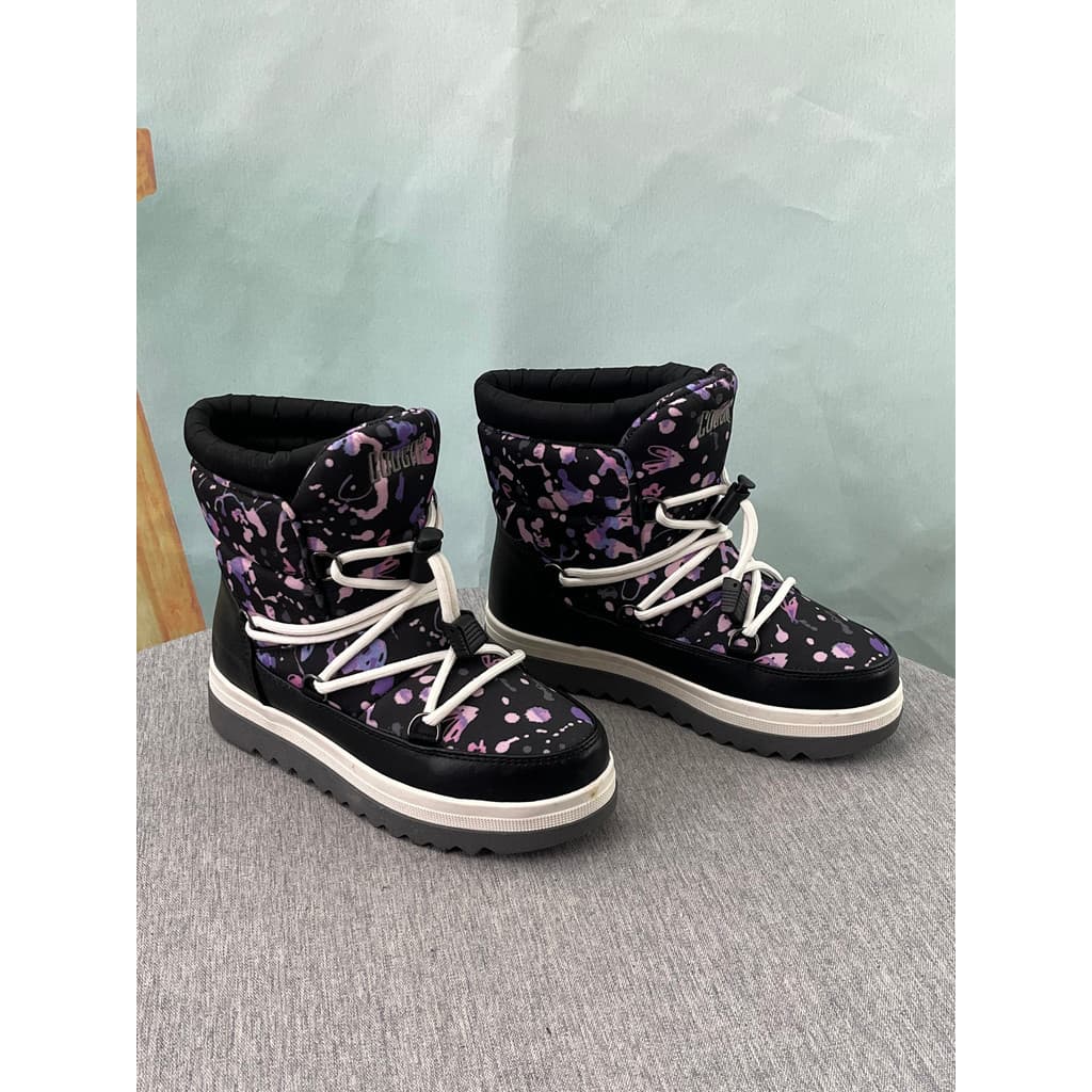 Botas de neve de comércio exterior mais veludo inverno novo estilo Casual meninas engrossadas crianças quentes antiderra