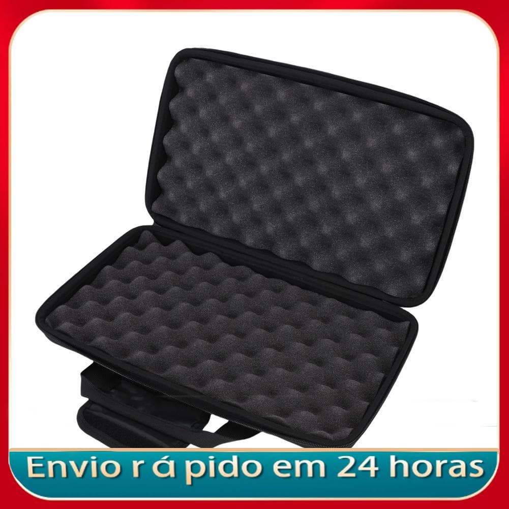Nicegadget-BR Capa de teclado compatível com MPK Mini MK3 Play MIDI Device Bolsa protetora de espuma de alta densidade