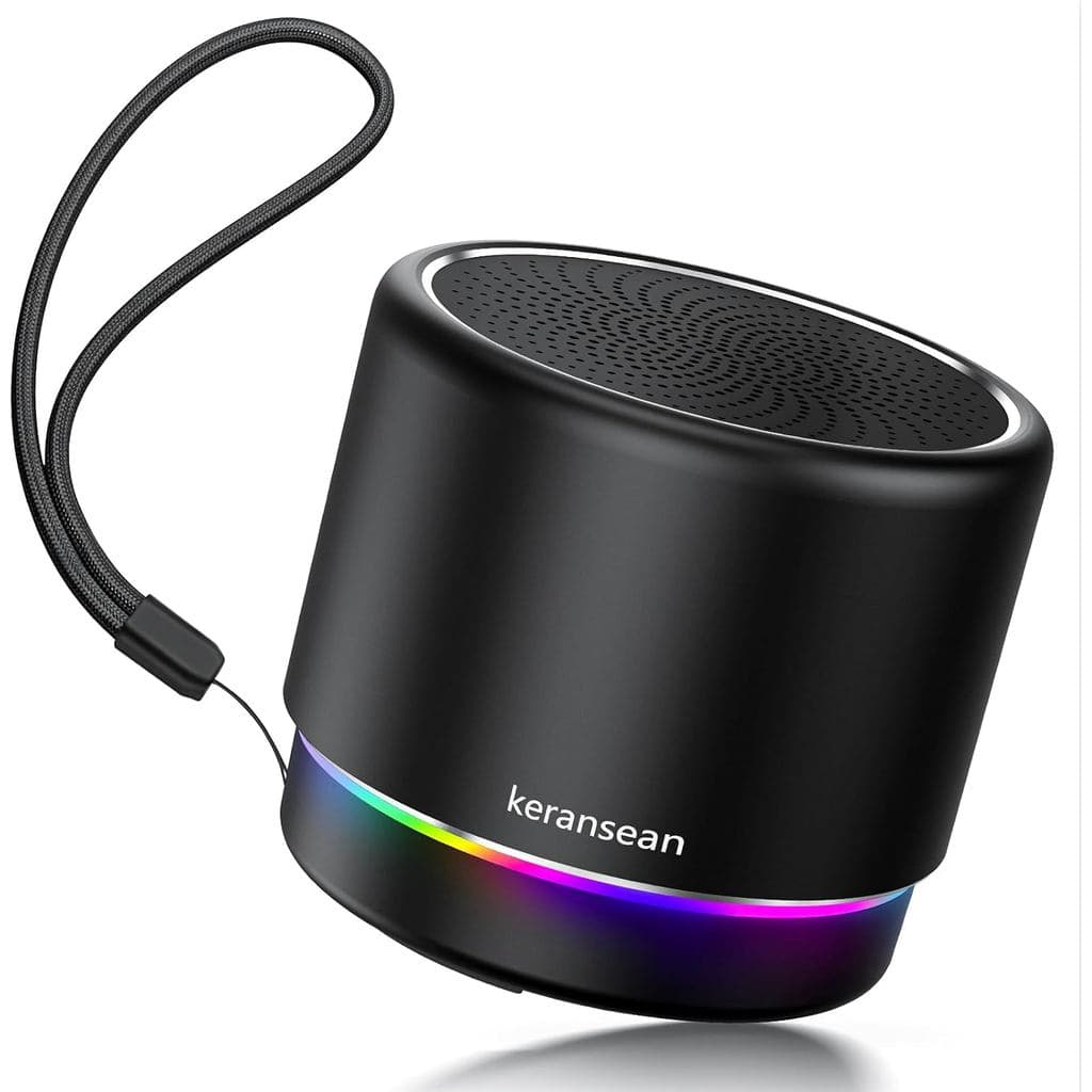 Caixa de Som Bluetooth Portátil 5.4, Mini Caixa de Som, 12 Horas de Duração da Bateria e Microfone com Redução de Ruído,