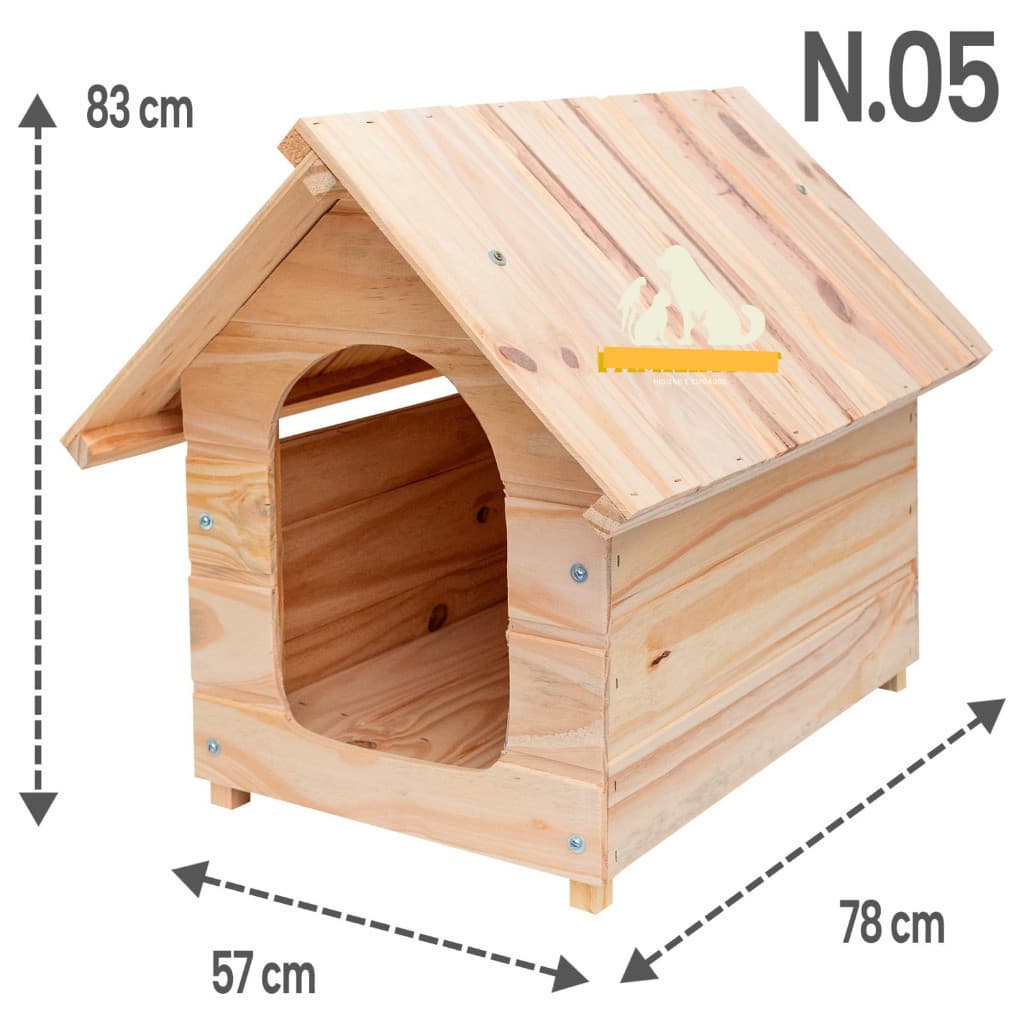 Casa Casinha De madeira N5 Para cachorro Cães Cão Porte Médio Grande Casa Pet Numero 05