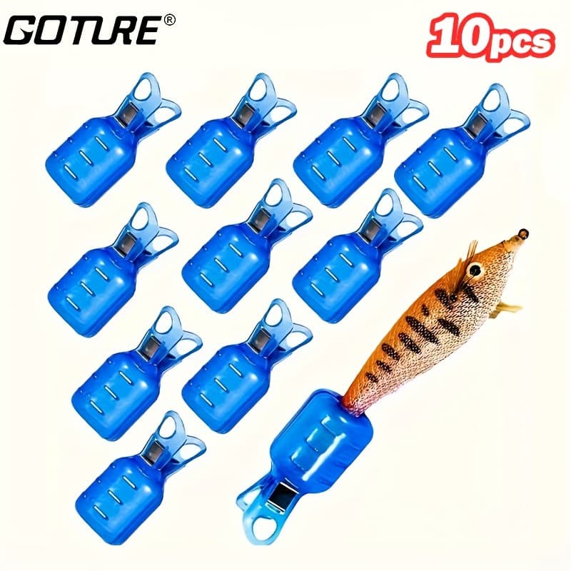 Protetores de Anzóis Goture, 10 peças, Capas de PVC para Iscas de Lula, Acessórios de Pesca, Ferramentas Pequenas Prátic