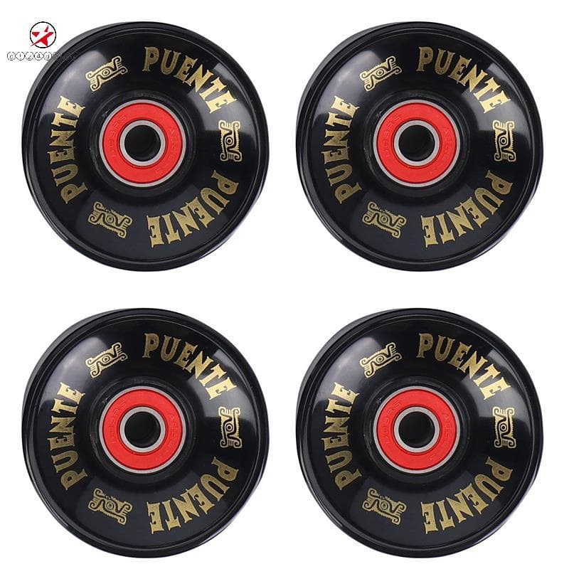PUENTE 4 Pçs/Set Cruiser Skate Rodas PU Longas Com Rolamentos ABEC-9 zctz4d8bet.br
