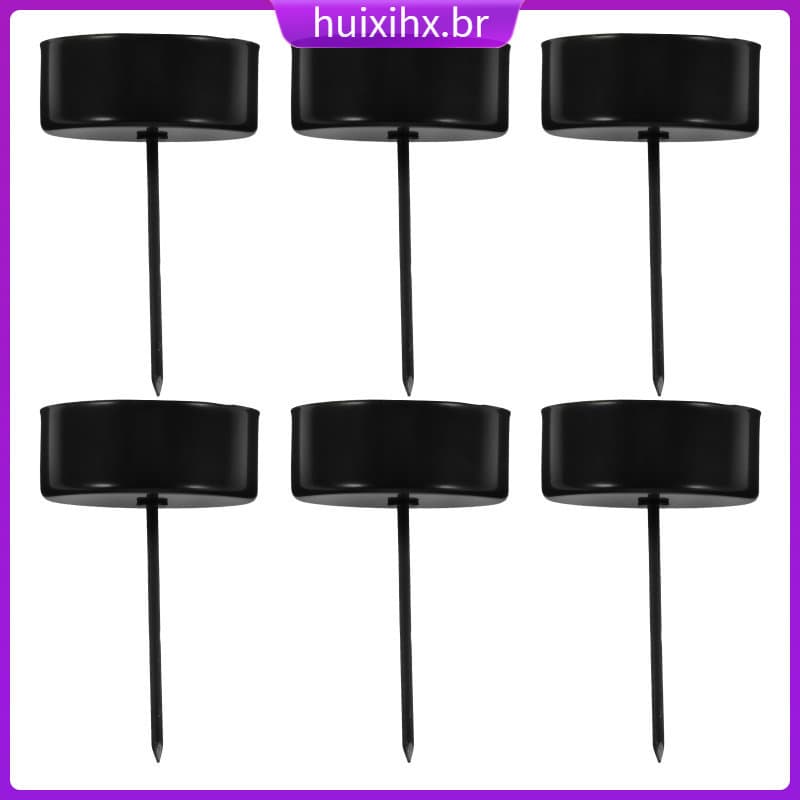 💍 6pcs Suporte para Preto - Decoração para Reuniões Familiares