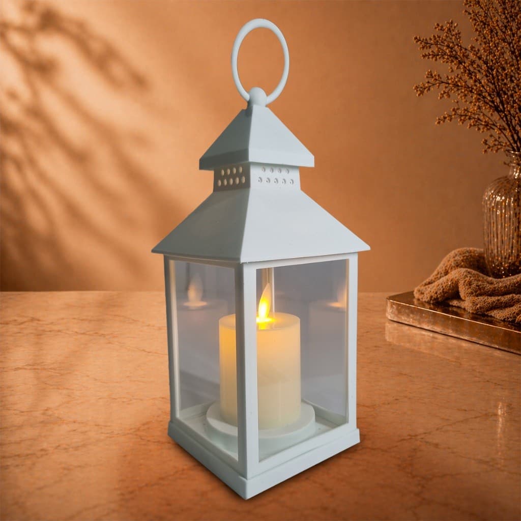 Luminária Lampião Vela LED Candeeiro Luz Quente Decoração Casamento Mesa Sala Ambientes