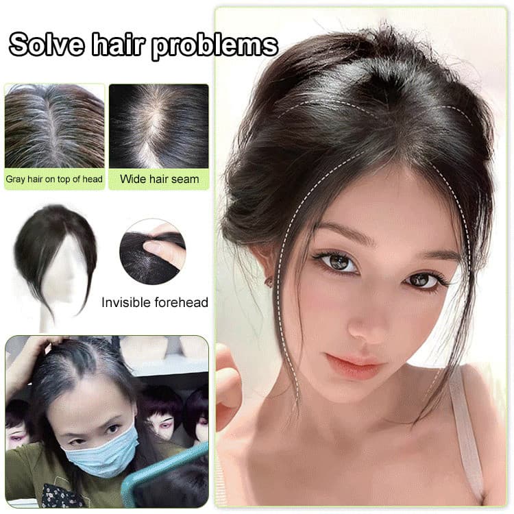 [Natural Look] Clip-In Bangs Hairpiece/Fringe Hairpiece/Perfect for Thin Hair