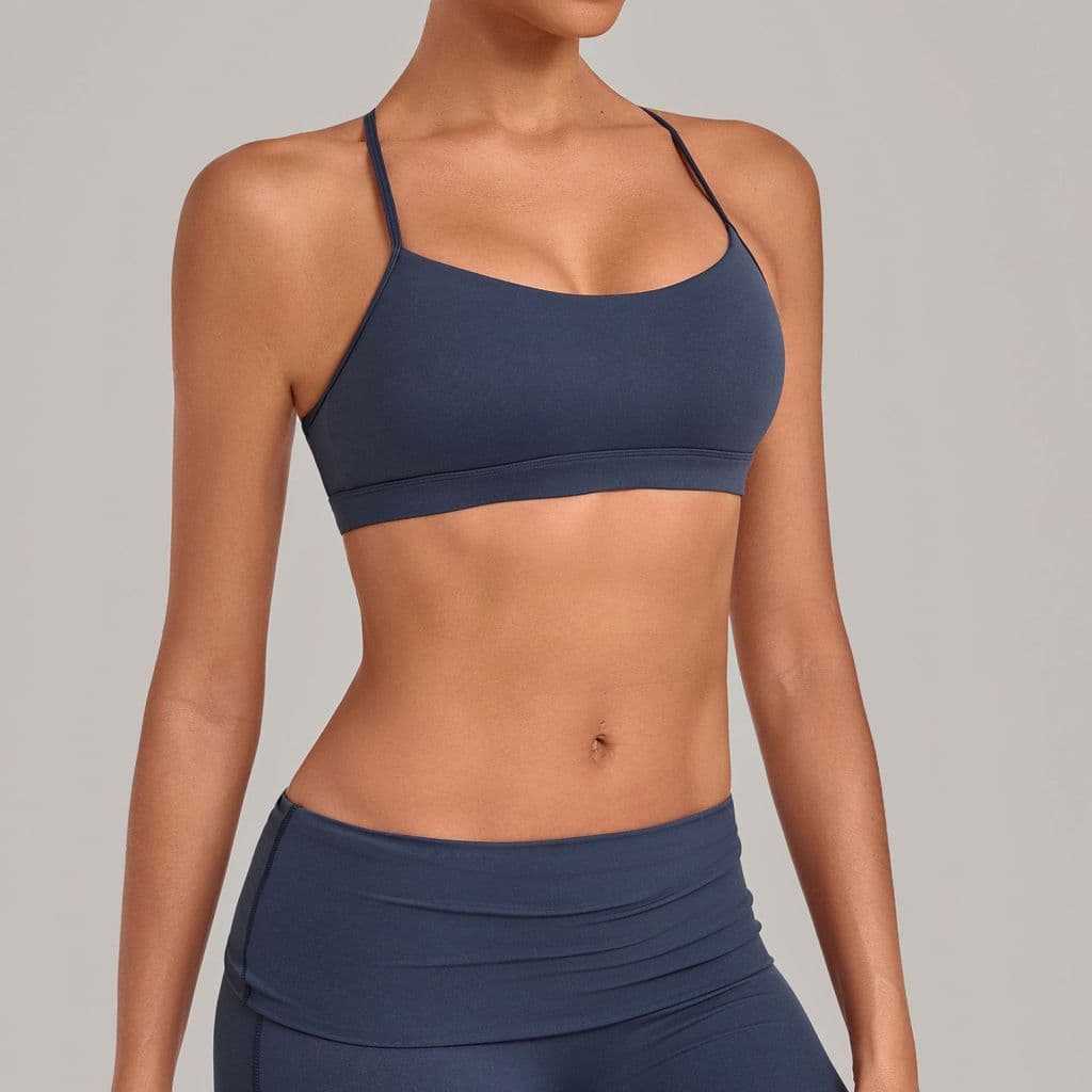 SHAMZU Cross Back Fitness Yoga Cueca Correndo Sutiã Sensação Nua Secagem De Velocidade Colete Esportivo