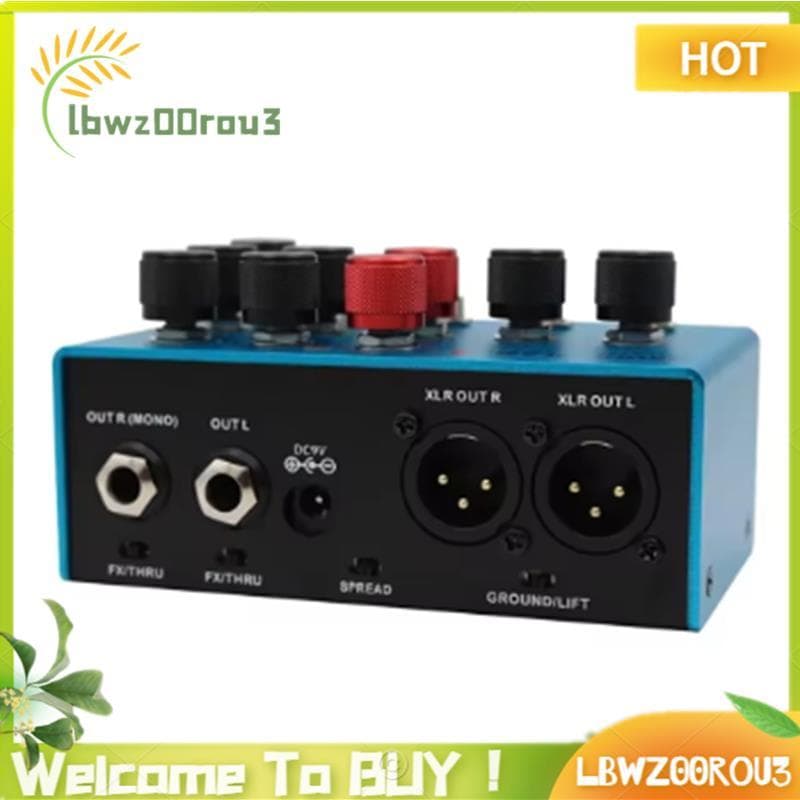 Áudio Brilhante Chama Multi Guitarra Amp Simulador Pedal Gabinete Estéreo Caixa Sim Pré-Amplificador DI De Efeito Para M