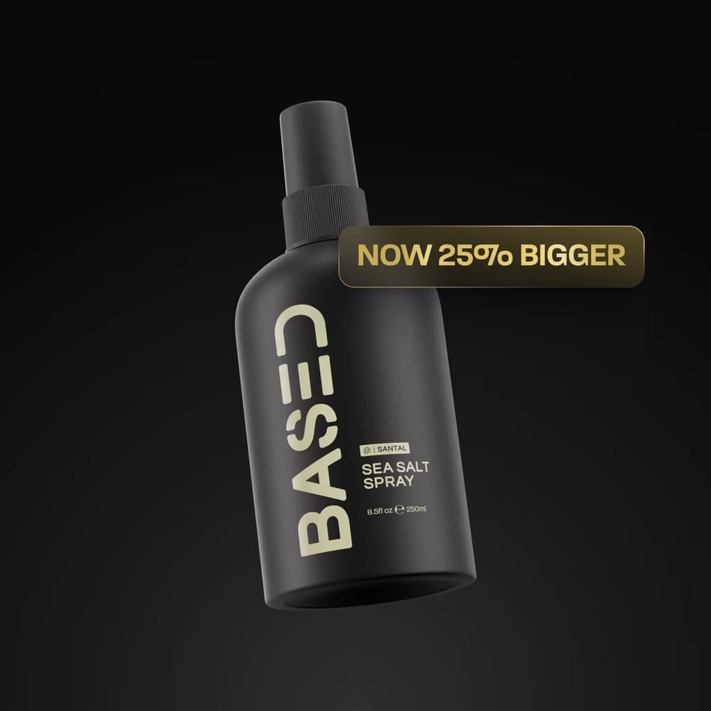 Spray de Sal Marinho BASED |   Volume e Textura Instantâneos |   Infundido com Extrato de Alga e Vitamina B5 |   Simples