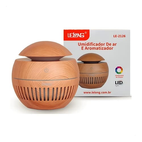 UMIDIFICADOR DE AR E AROMATIZADOR LELONG LED LE-2126