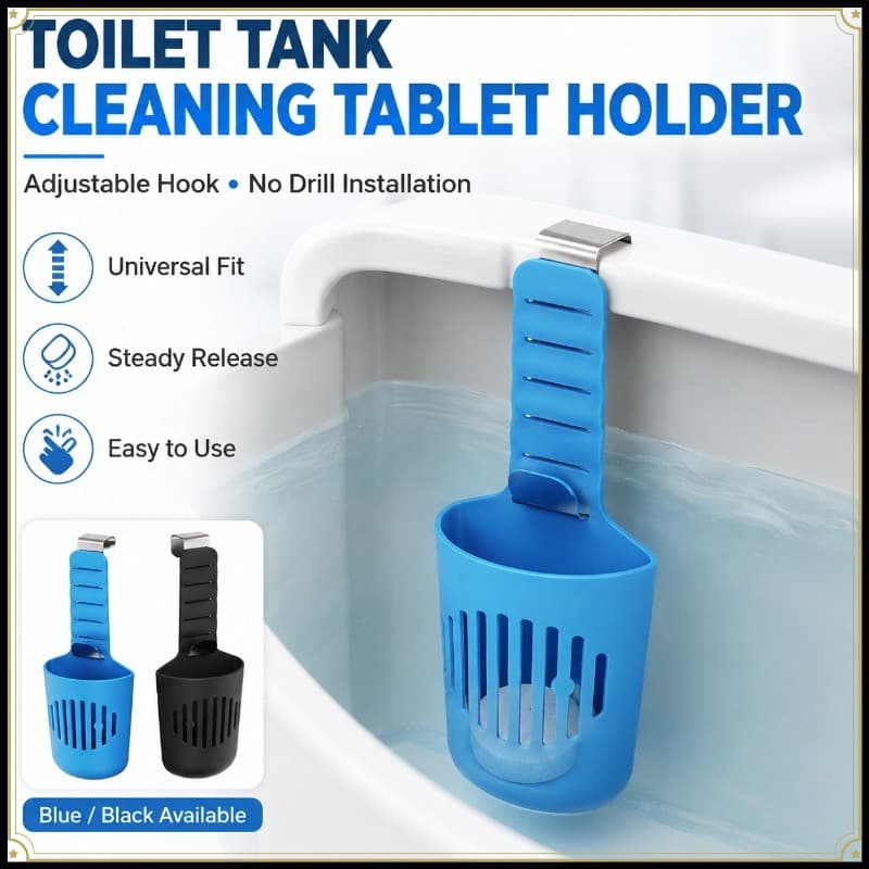 Suporte Para Tablet Limpeza De Tanque De Vaso Sanitário , Gancho Ajustável , Cesta De Bloco De Sem Broca