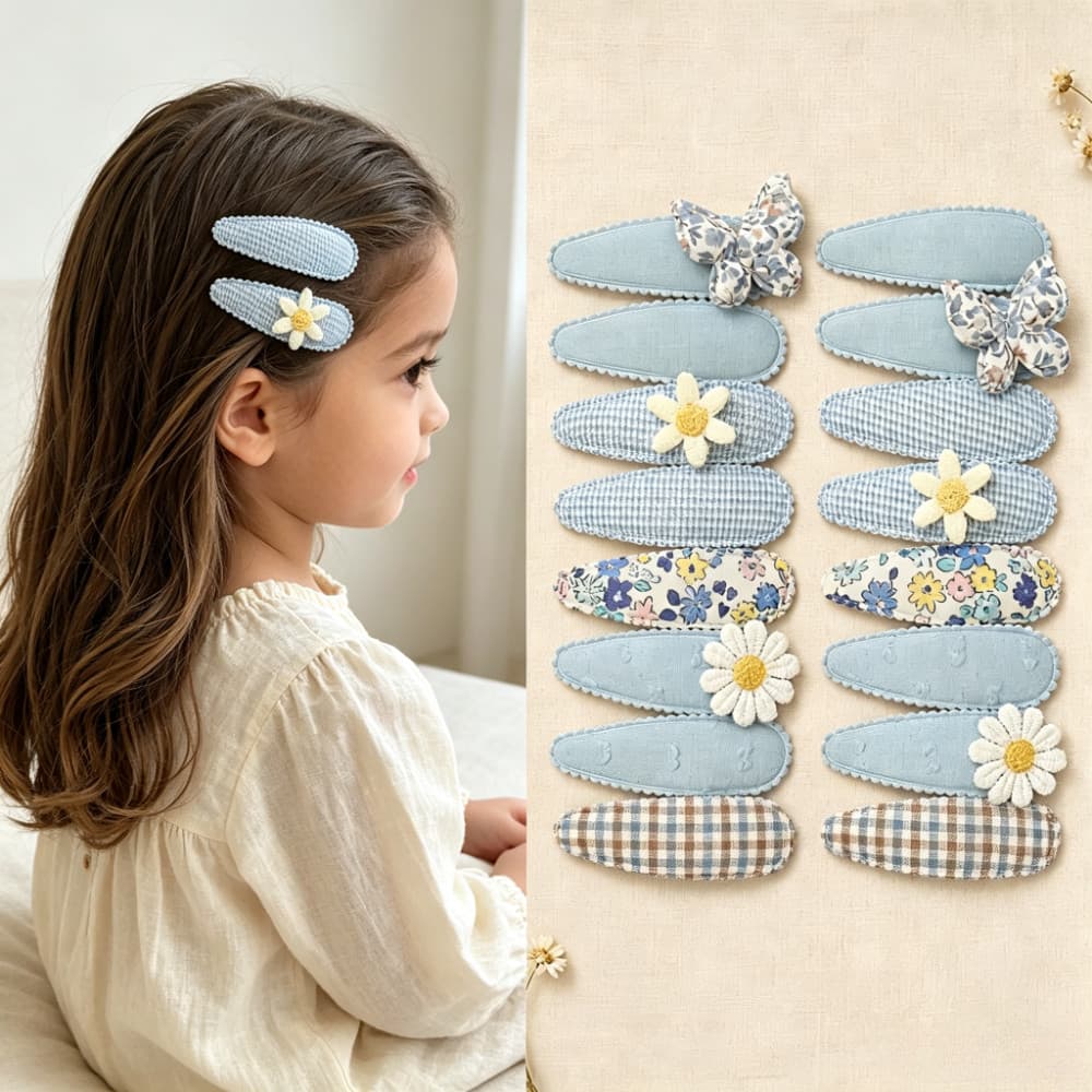 1 Conjunto De Grampos De Cabelo Infantis Com Borboleta Fofa BB , Acessórios Versáteis Diários Sem Machucar O , Laços De