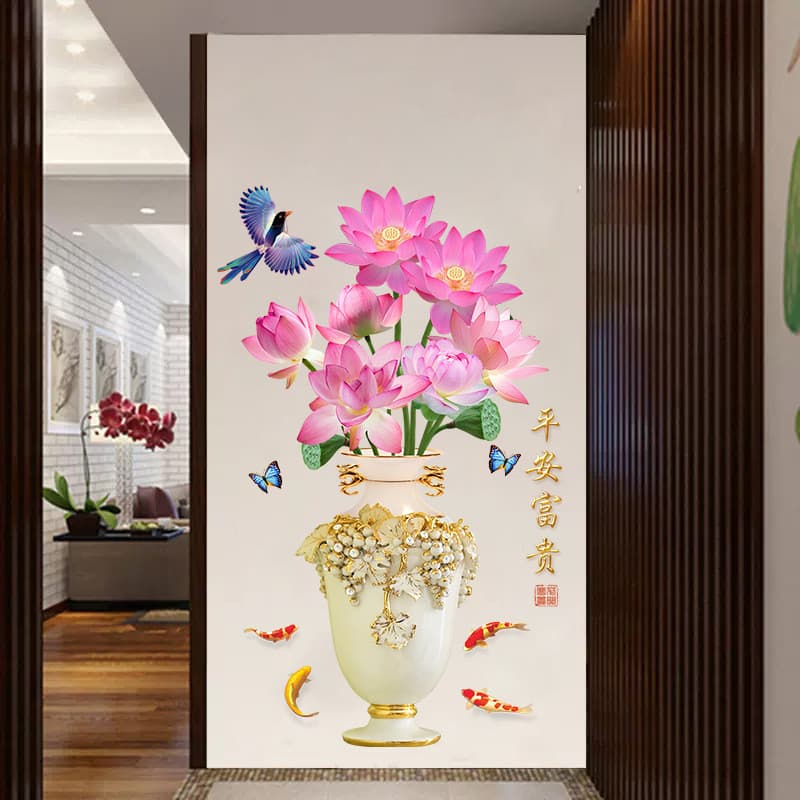 Adesivos de parede tridimensionais 3D, adesivos de parede autoadesivos para sala de estar, papel de parede decorativo pa