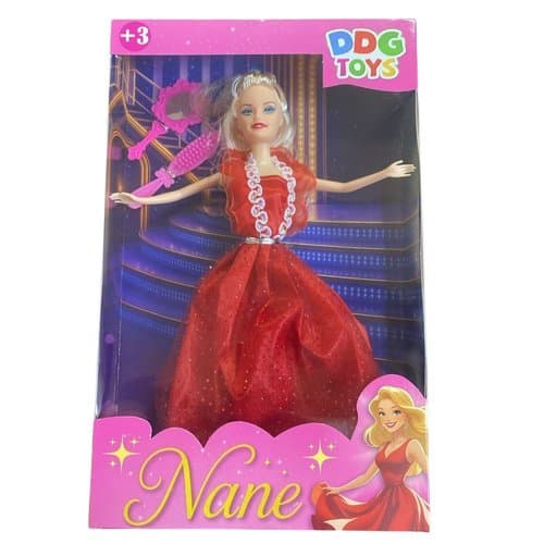 Boneca Infantil Fashion Vestido Charmoso Acessorios Divertidos Brinquedo Crianca