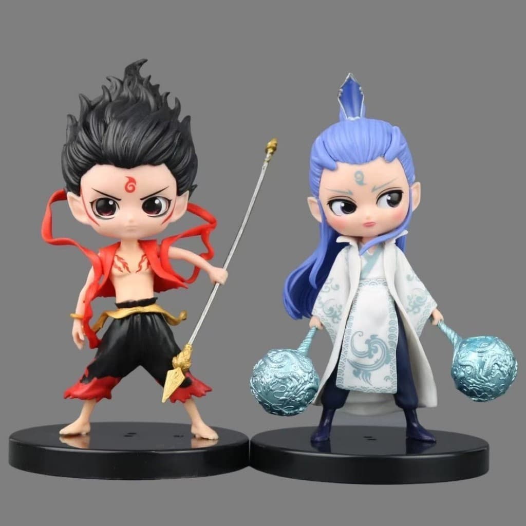 [Novo estilo Popular] Figura de menino mágico Nezha Falling the World Mystery Box Decoração Anime Trendy Play Boneca de