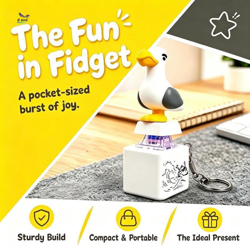 Para Botão Chaveiro Soando Alívio Do Estresse Brinquedo Fidget Som & Colorido LED Luz Bonito Gadget