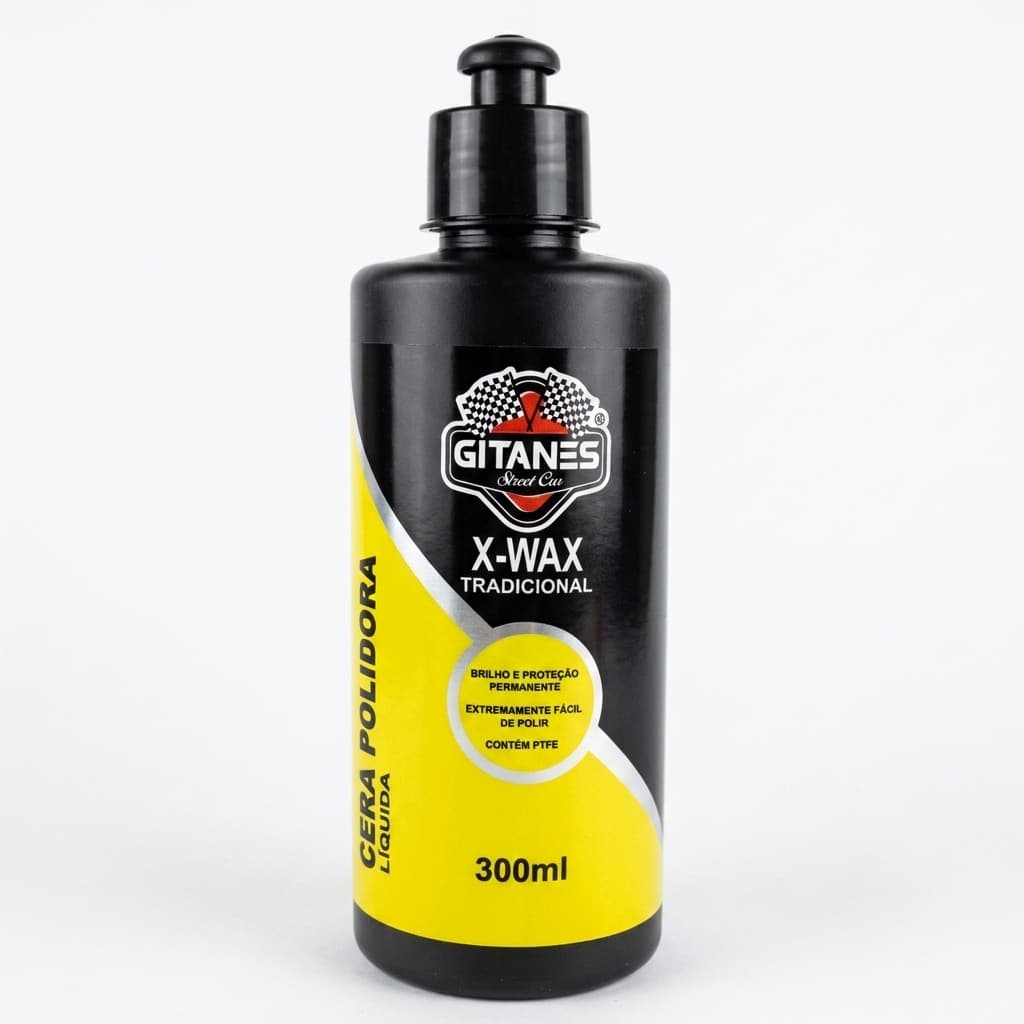 Cera Líquida Automotiva Gitanes X Wax 300ml Cera Polidora Para Carro Brilho Proteção