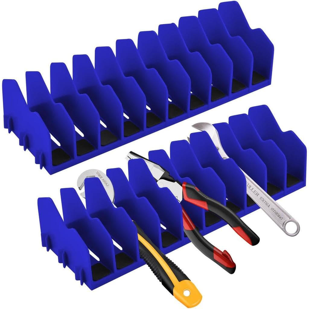 2 Pack Pliers Organizer Rack, 10 Slots Pliers Cutters Organizer Rack Plastic Tool Organizers Space Saving Tool Drawer To