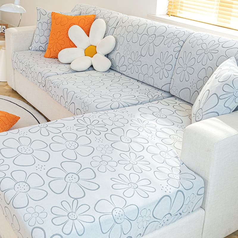 Capa de sofá elástica, capa universal de cobertura total, adequada para chaise longue, tipo universal, capa de sofá nórd