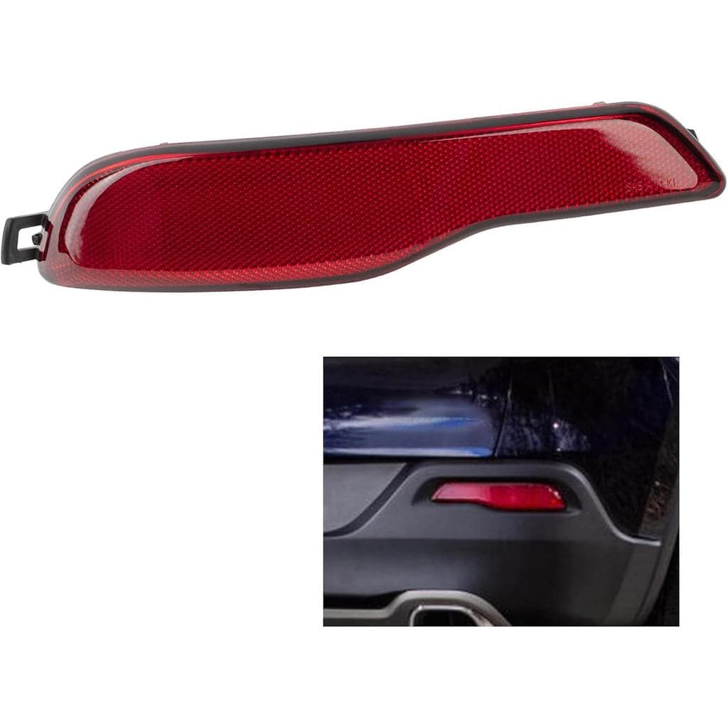 68105145AC Refletor do Para-choque Traseiro Lado do Motorista Compatível com Jeep Cherokee 2014-2018 (Esquerdo)
