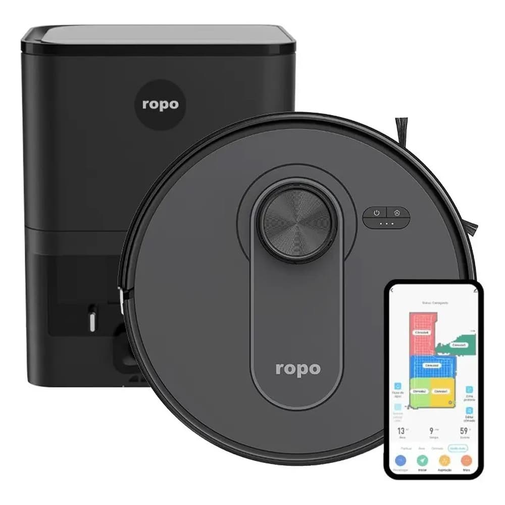 Robô Aspirador Ropo Vision Pro 110v IA-3D Scan
