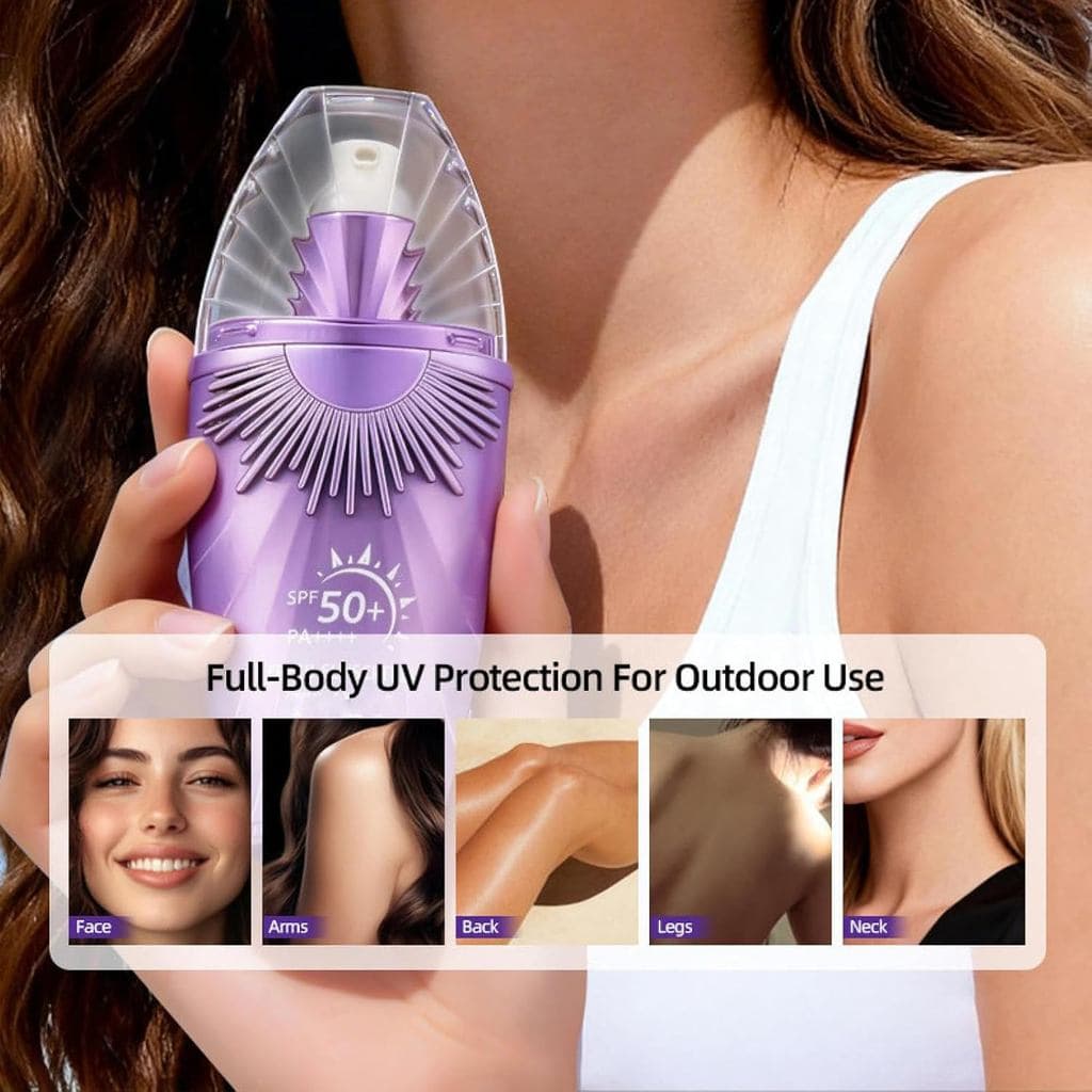 Protetor Solar SPF50 para Rosto e Corpo, Loção Leve de Proteção de Amplo Espectro UVA/UVB, Não Oleosa e Resistente à Águ