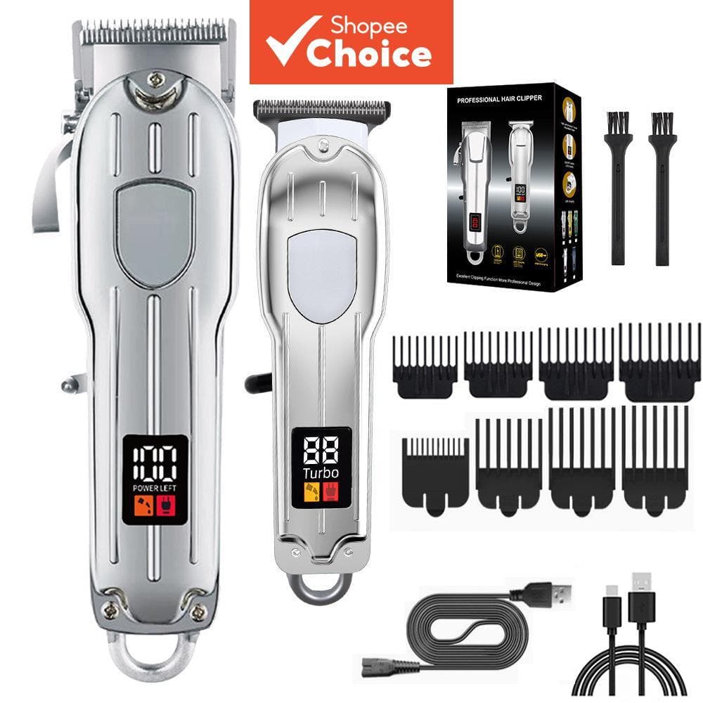 Conjunto de corte de cabelo, máquina de cortar cabelo recarregável, máquina de cortar cabelo elétrica específica para