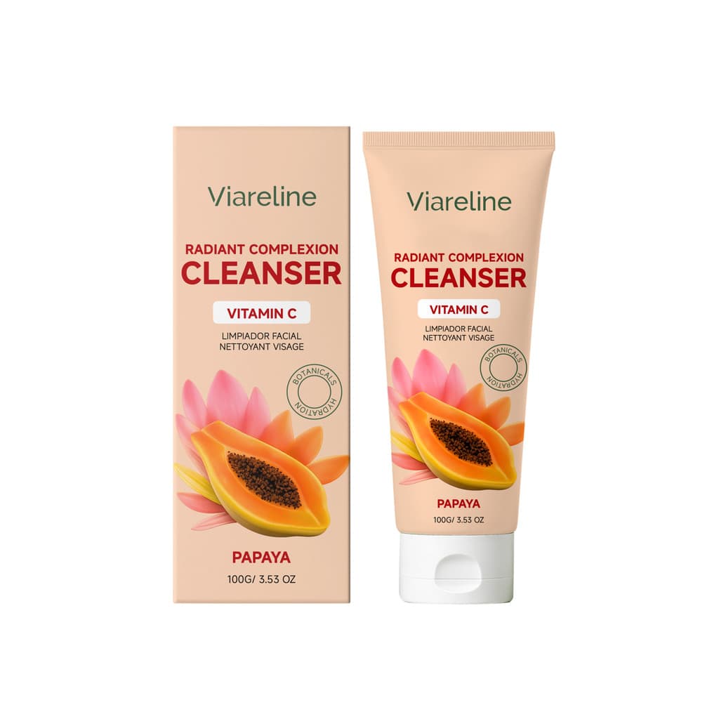 Viareline Leite de Limpeza Revitalizante - Espuma densa, suave para a pele, suave e não ressecante para a limpeza facial