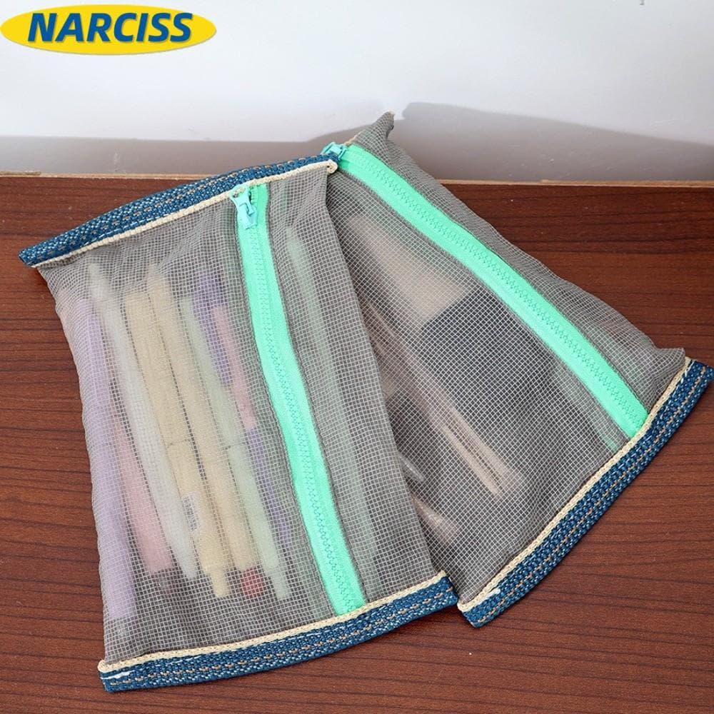 Bolsa Organizadora De Viagem NARCISSUSPW , De Armazenamento De Malha Dobrável Fina Cosmética Translúcida Leve De Nylon