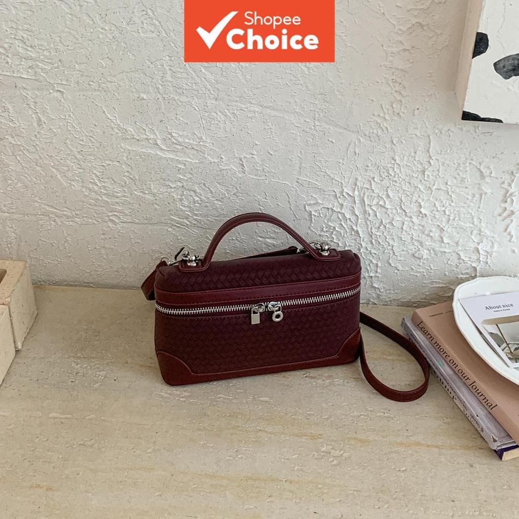 Bolsa de mão de uso diário com design sofisticado em caixa, bolsa tiracolo da moda, Lotte, bolsa de gel