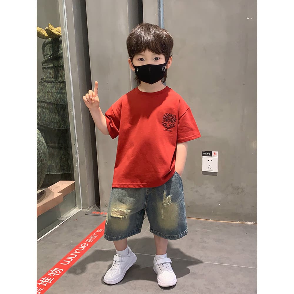Crianças terno meninos verão 2026 novo estilo rufião bonito meninos roupas infantis roupas de verão bebê estilo coreano