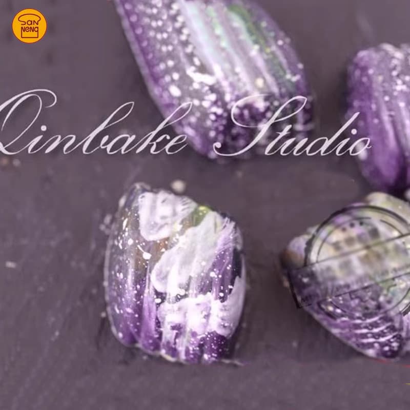 Sanneng Bélgica Chocolate World 24 Forma de concha Céu estrelado Molde de chocolate de plástico CW1045