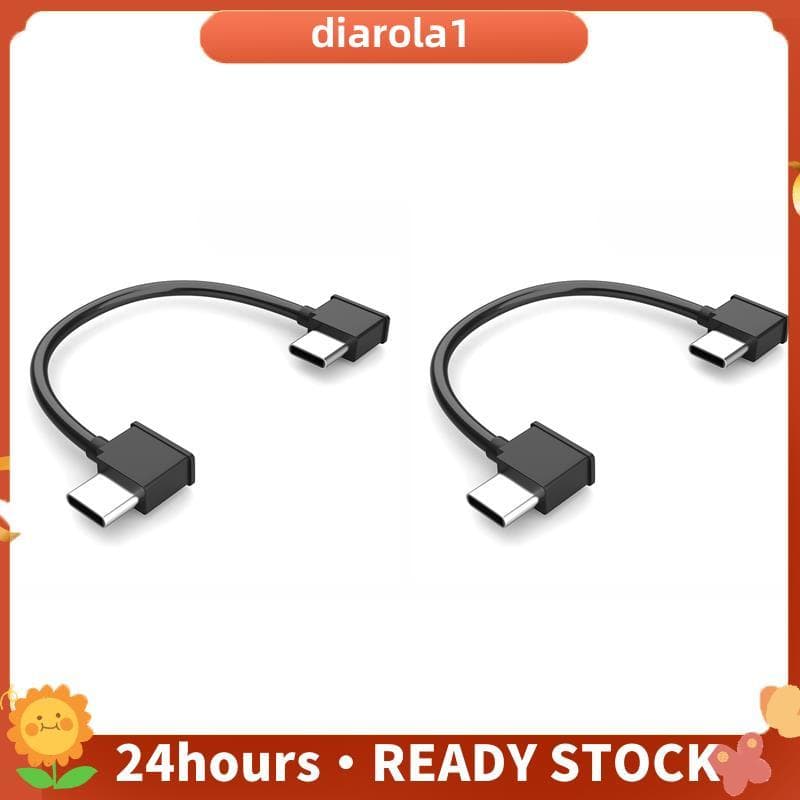 2X USB-C Para Cabo De Dados Tipo Conector De Ângulo Reto De 15 Cm Air 2 Mini 2