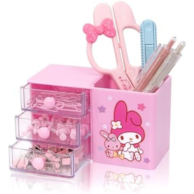 Roffatide Anime Desktop Gaveta Mesa Desenho Animado Material De Escritório Recipiente Porta Caneta Para Bonito Lápis Cop