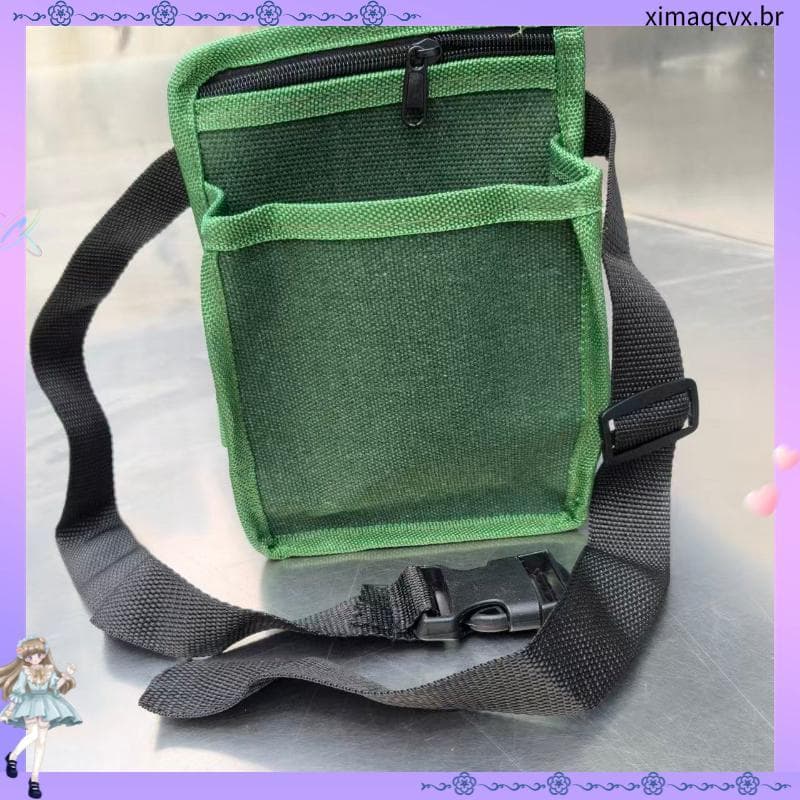 Bolsa de cintura multifuncional, bolsa de ferramentas com vários bolsos, ensacamento de frutas, reparo de lona espessada