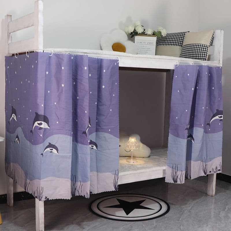 XYLBY814 dormitório cortina de cama estudante universitário Semi-sombreamento superior inferior beliche feminino masculi
