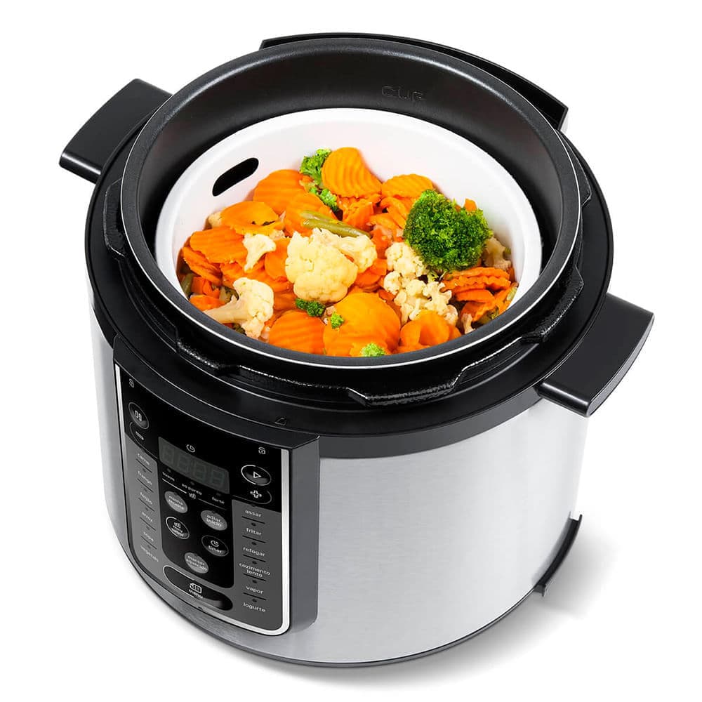 Panela de Pressão Elétrica 6 L MasterSteam Inox Midea
