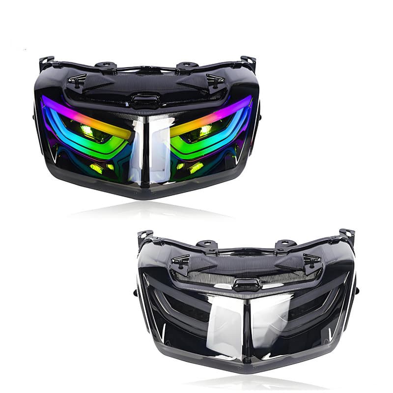 Acessórios para luz de freio de motocicleta adequados para YAMAHA NMAX155 novo estilo modificado RGB luz traseira trasei