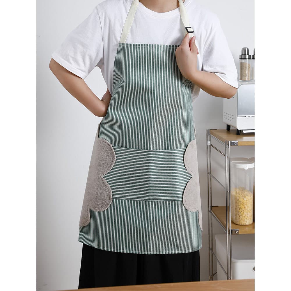 Avental de limpeza manual, cozinha doméstica, dedicado, à prova d'água, à prova de óleo, macacão feminino, moda adulta,