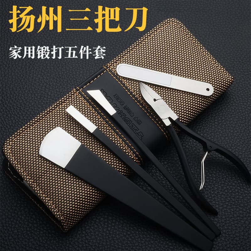 Conjunto de faca de pedicure profissional Yangzhou três facas Onicomicose Clippers Esfoliante Calos Prego Groove Faca Pe