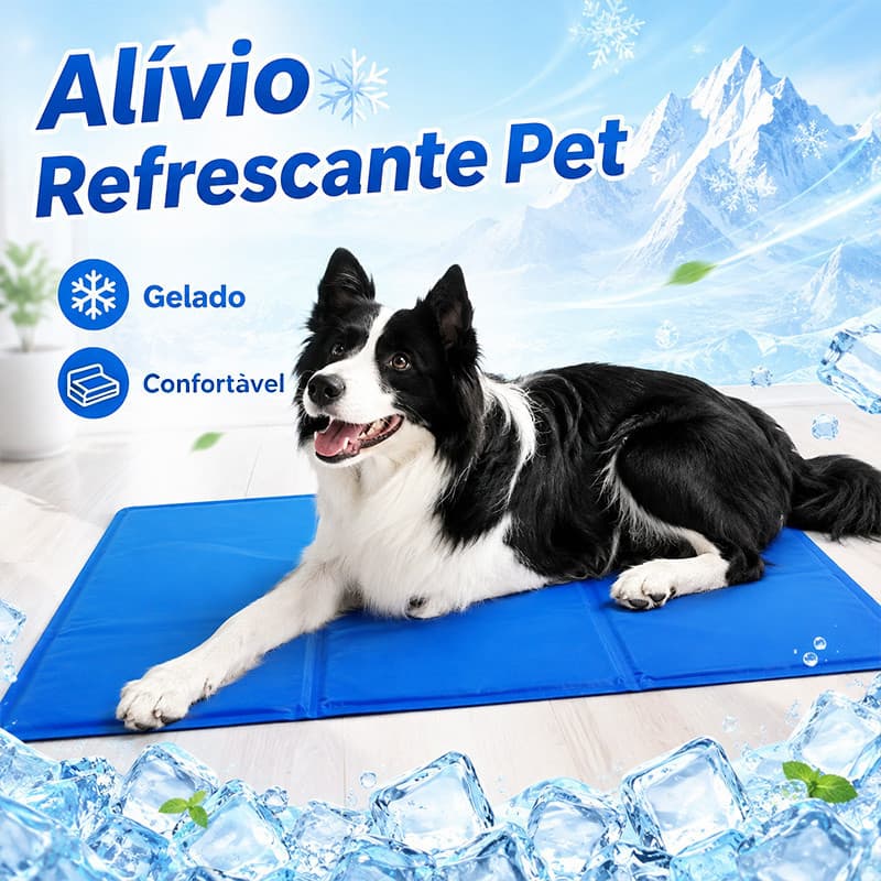 Tapete Refrescante Gelado Durável para Cachorro Gato Varias Medidas 30X40/40X50/50X65cm