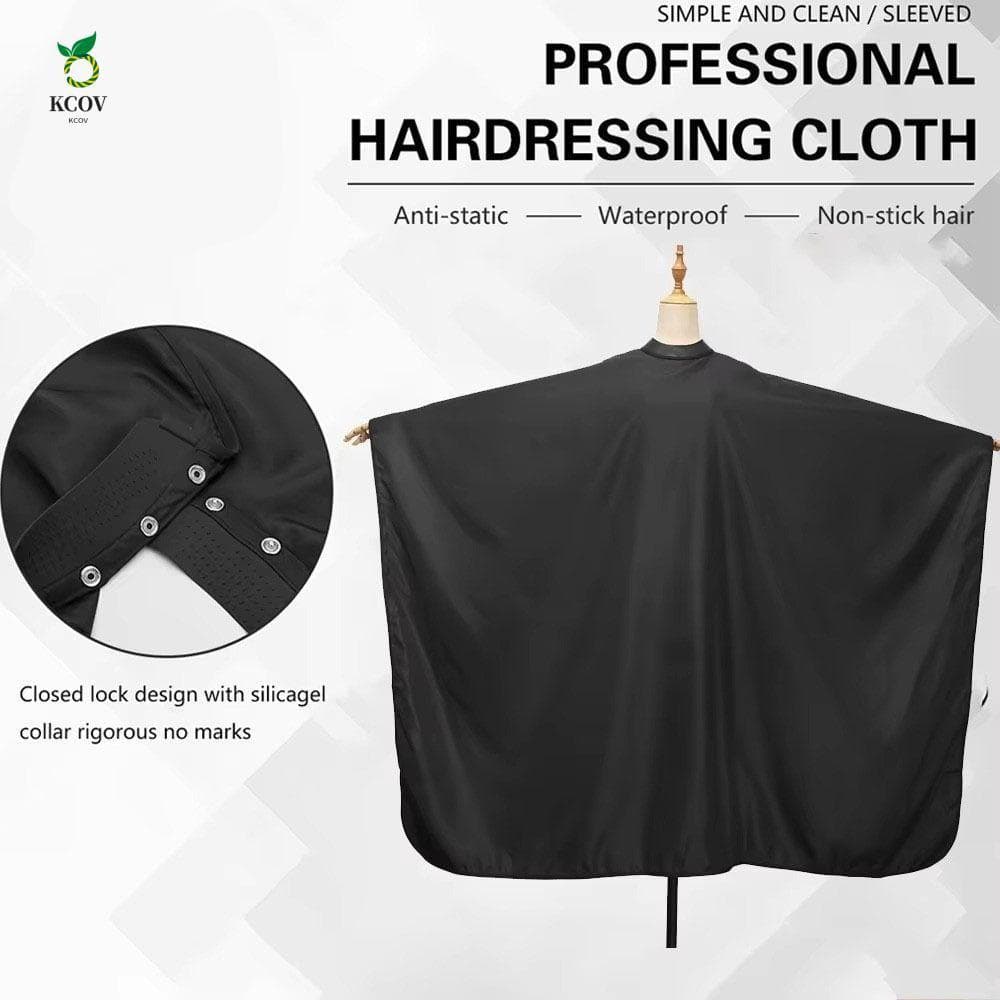 Vestido De Decote De Silicone KCOV , Capa De Cabeleireiro À Prova D'água Com Fivela Ajustável Corte De Cabelo Gola