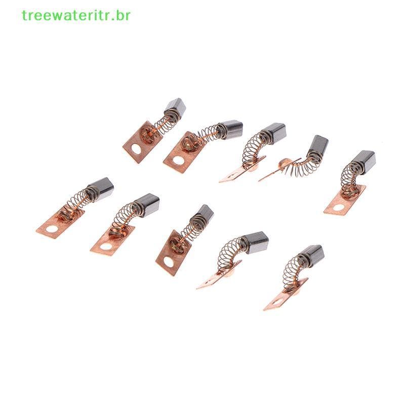 treewateritr 10 Peças Escovas De Carbono 3x3x4.5mm Para Máquina De Moagem Dentária Micromotor Peça De Mão br