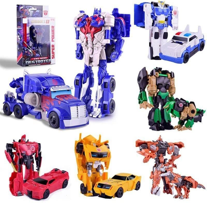 Robô De Brinquedo Transformers Optimus Prime Bumblebee Megatron