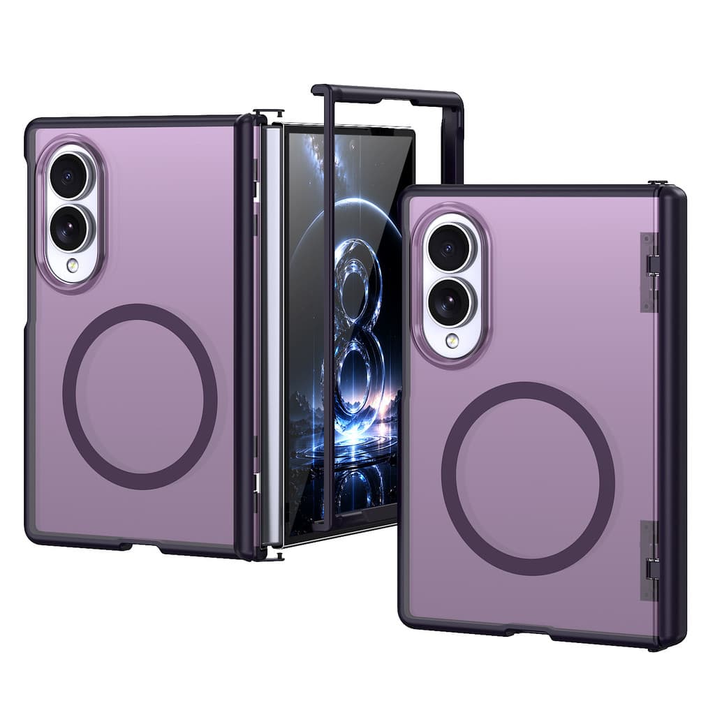 Magnético Para Samsung Galaxy Z Fold 8/Ultra 7 Capa De Proteção De Dobradiça , Fosco Rígido De Grau Militar Robusto Anti