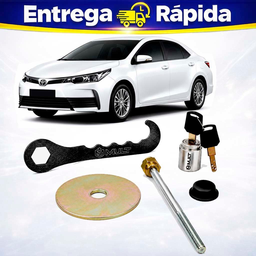 Trava Antifurto de Estepe Corolla Tucson Renegade Compass 09 a 19