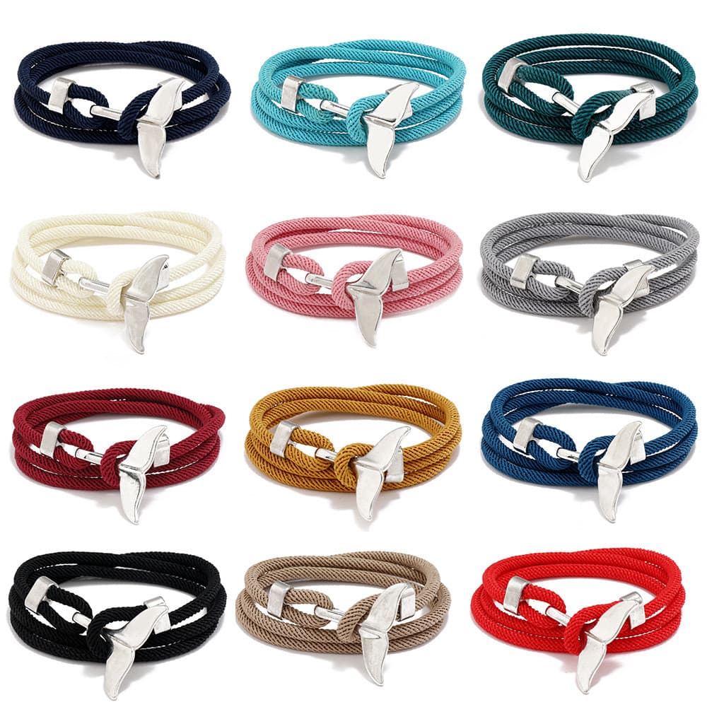 Novo estilo comércio exterior Fishtail milão linha Multi-círculo pulseira na moda rua leilão AliExpress